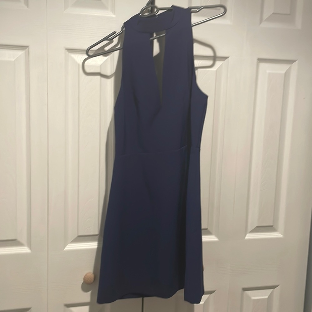 Express navy blue semi formal dress